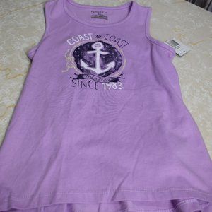 Girls 6X Purple Tank Top Nautica Coast to Coast